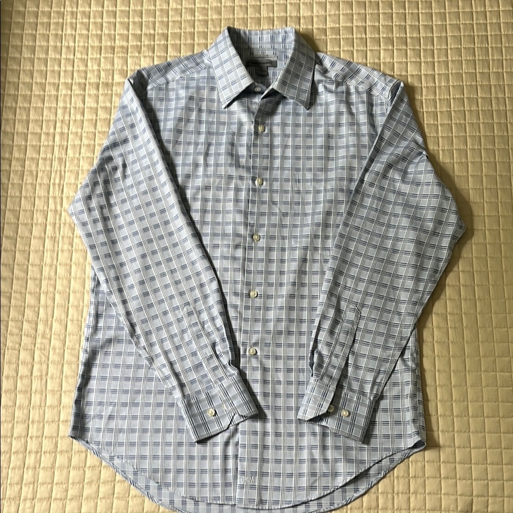 Men's Blue Checkered Shirt